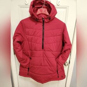 Women's Active Zone Pullover Winter Coat Red sz14-16